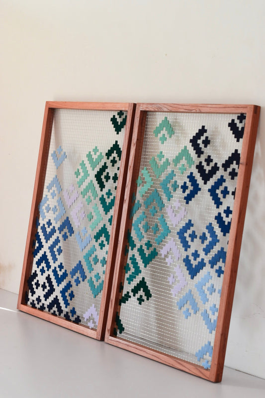 AMAZON - FRAMED TEXTILE ART