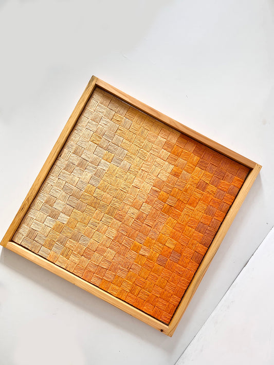 SUNKISSED - FRAMED FIBER ART