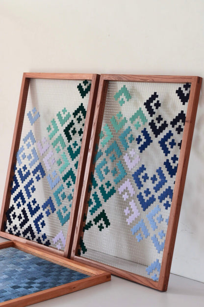 AMAZON - FRAMED TEXTILE ART